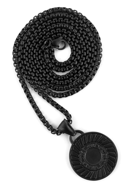 Mortis Pendant / Necklace Matte Black 70 cm