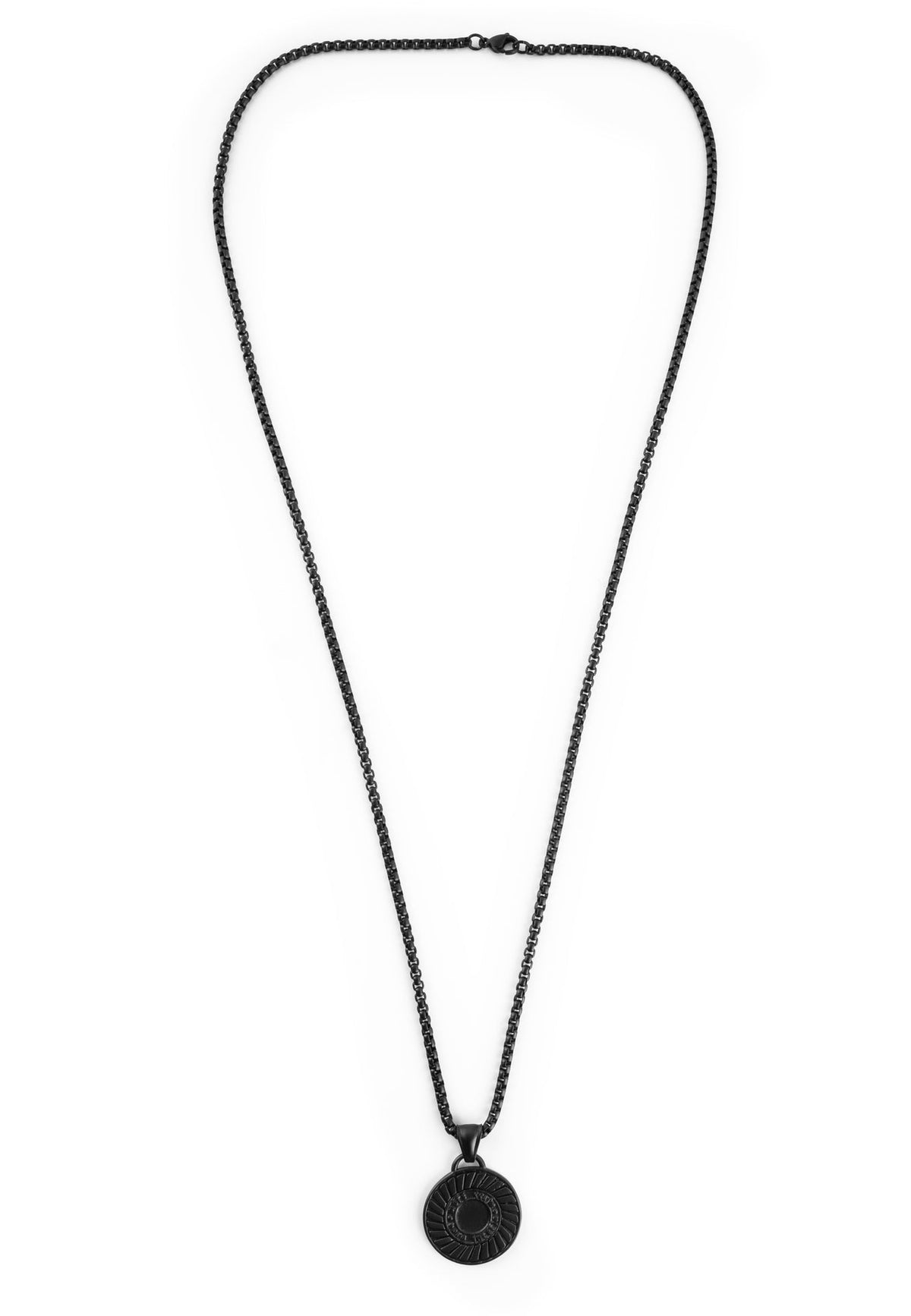 Mortis Pendant / Necklace Matte Black 70 cm