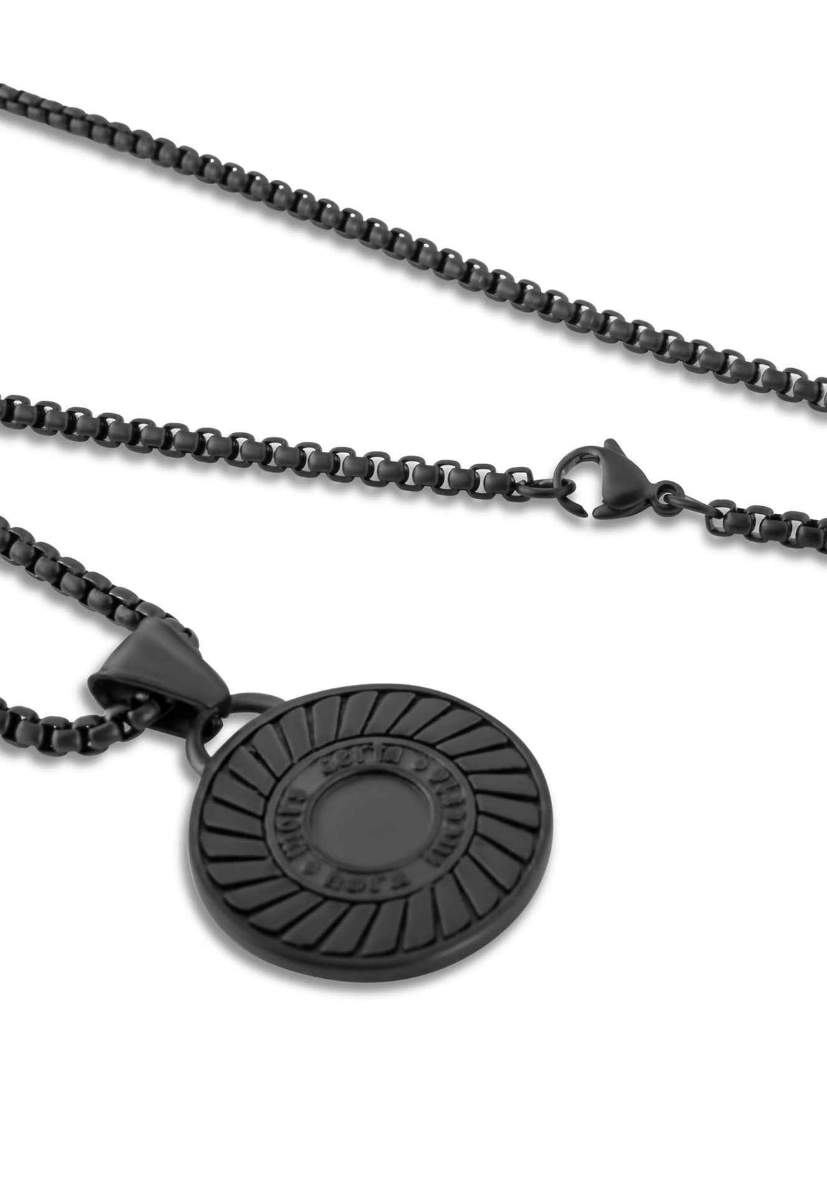 Mortis Pendant / Necklace Matte Black 70 cm
