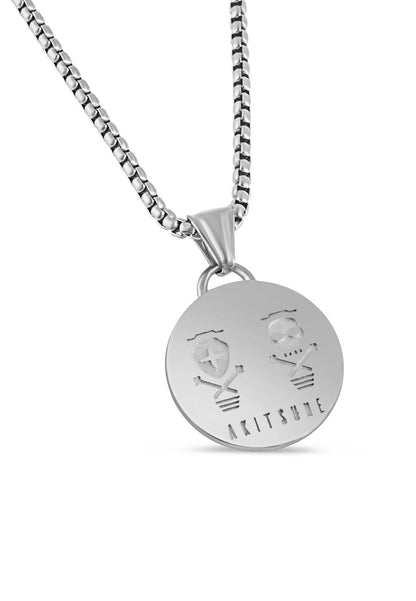 Mortis Pendant / Necklace Silver 70 cm