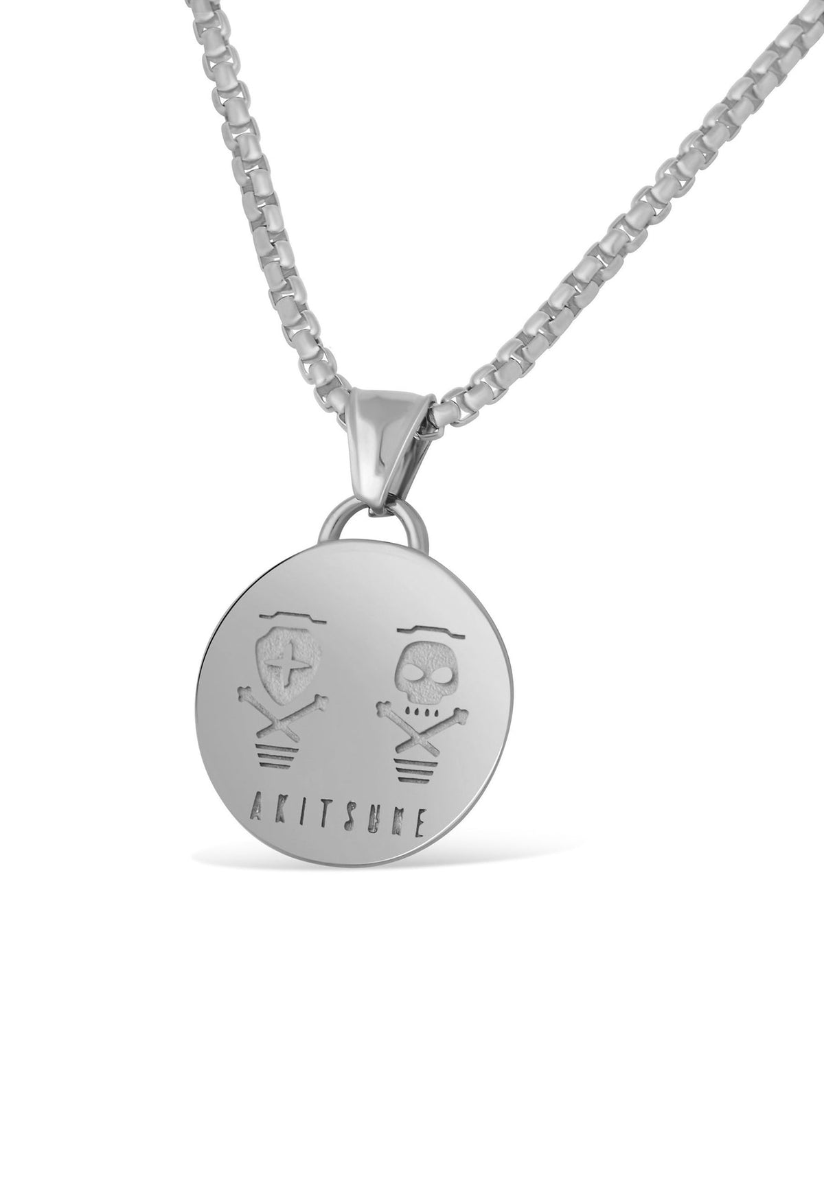 Mortis Pendant / Necklace Silver 70 cm