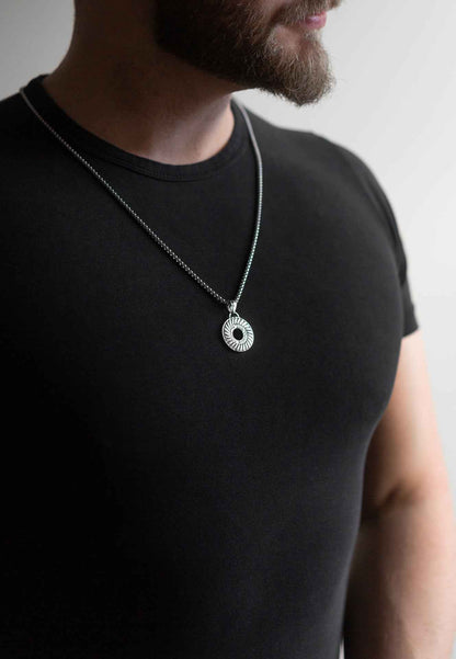 Mortis Pendant / Necklace Silver 70 cm