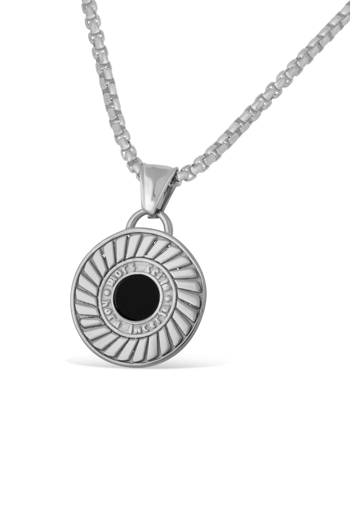 Mortis Pendant / Necklace Silver 70 cm