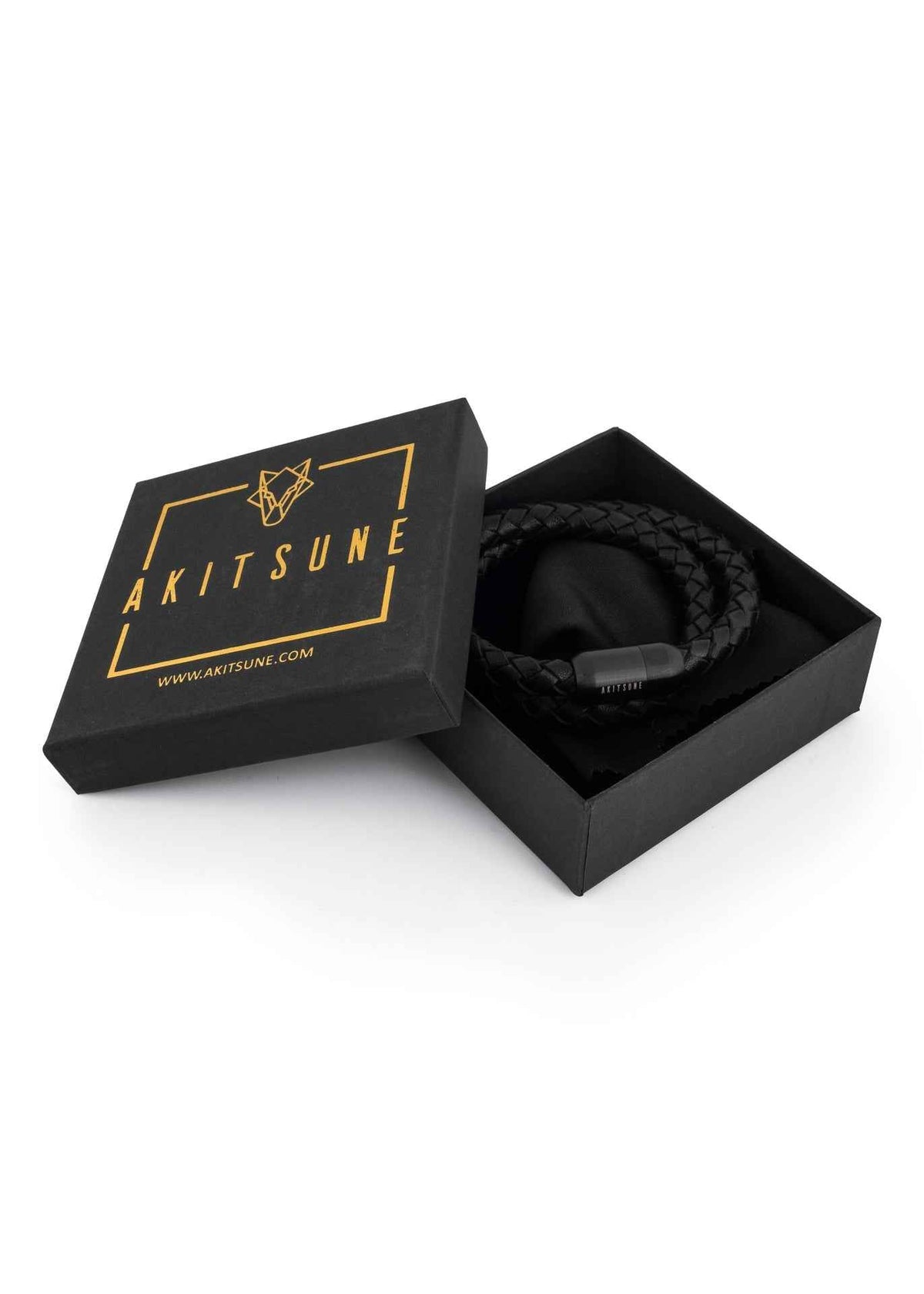 Navis Leather Bracelet Black-Black