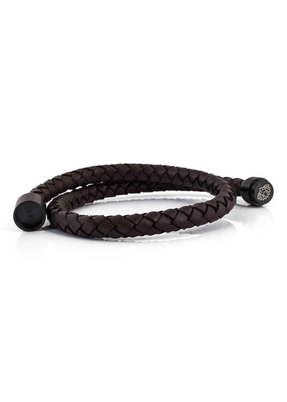 Navis Leather Bracelet Black-Brown