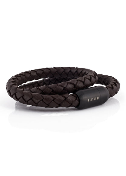Navis Leather Bracelet Black-Brown
