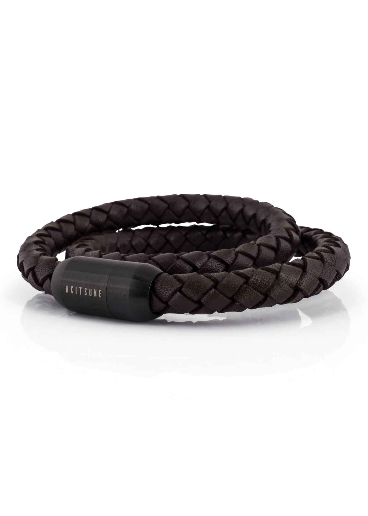 Navis Leather Bracelet Black-Brown