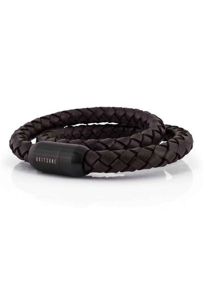Navis Leather Bracelet Black-Brown