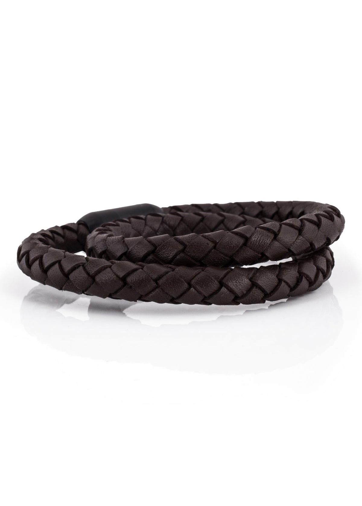 Navis Leather Bracelet Black-Brown
