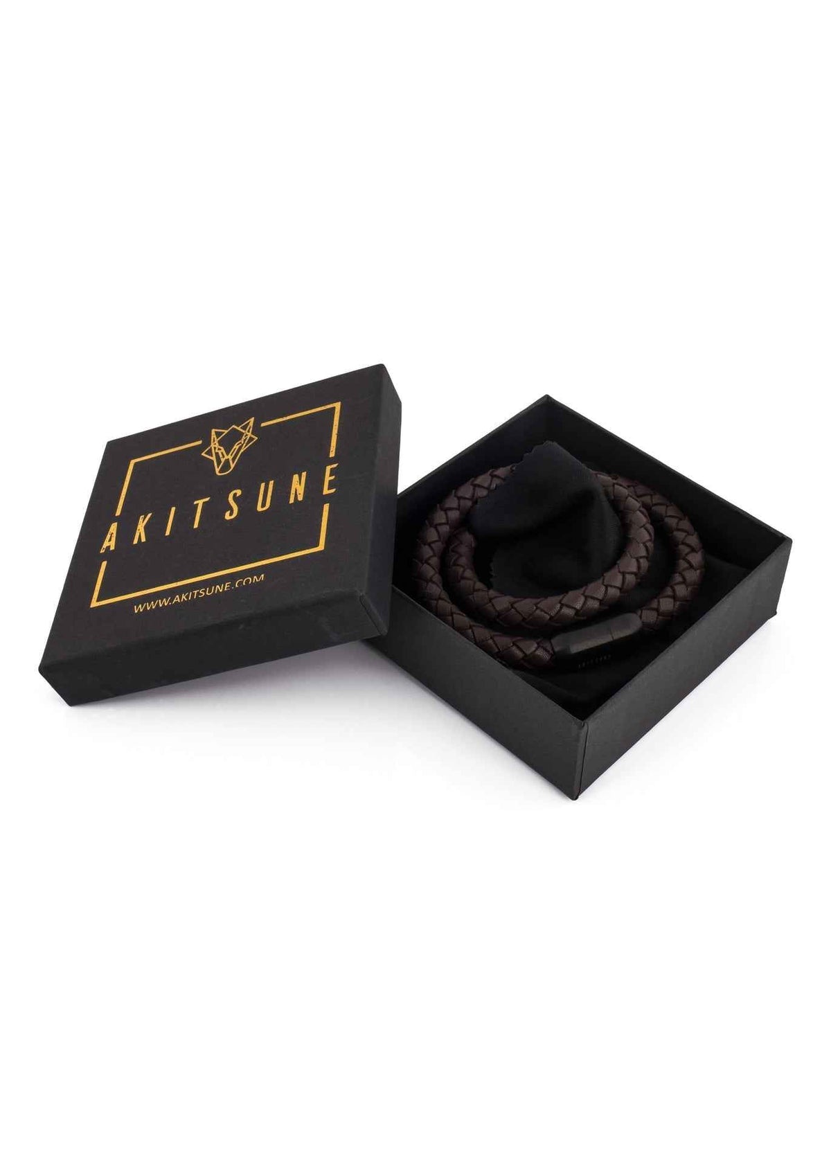 Navis Leather Bracelet Black-Brown