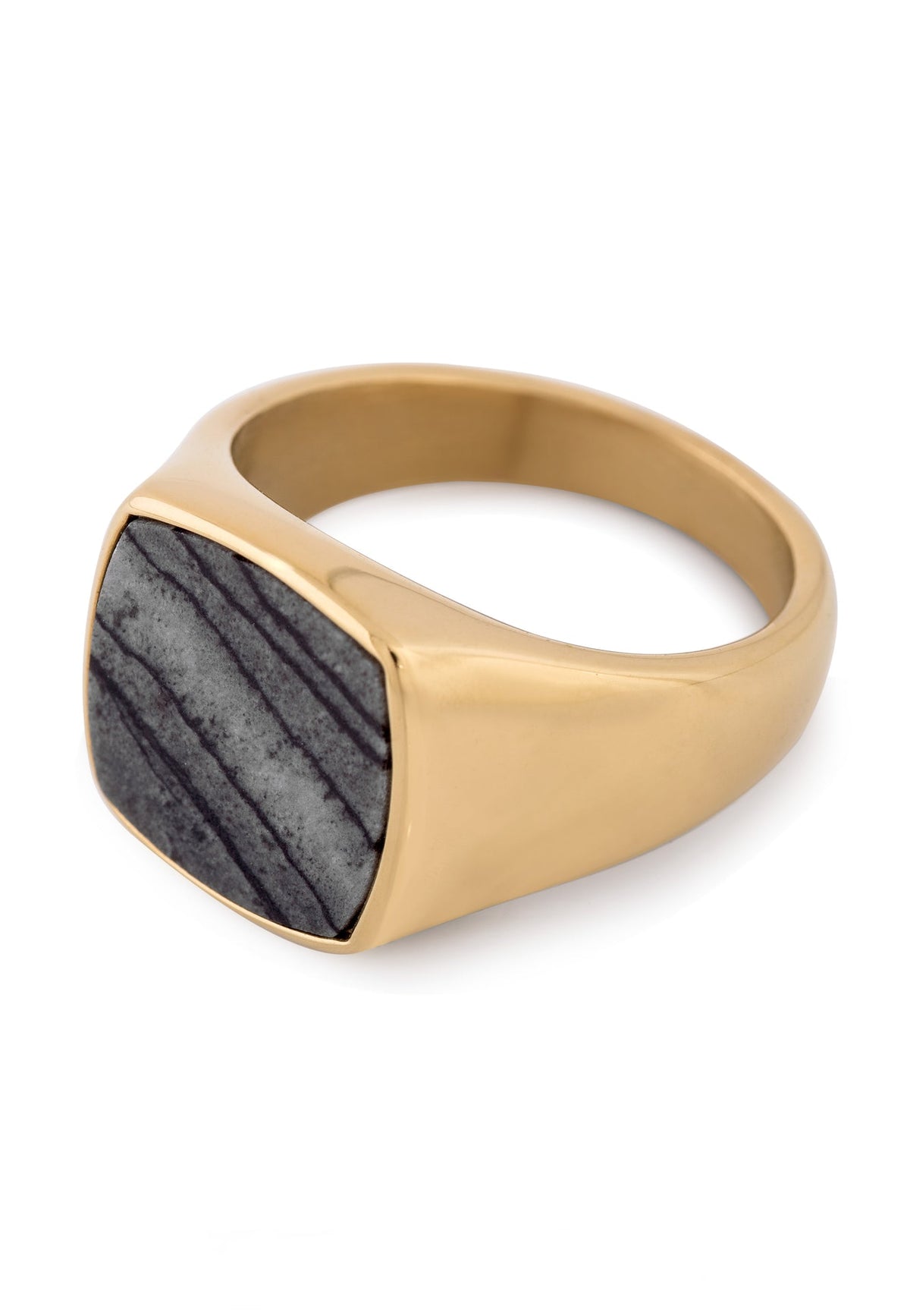 Opul Ring Gold-Labradorite