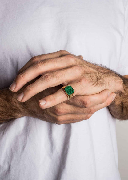 Opul Ring Gold-Green