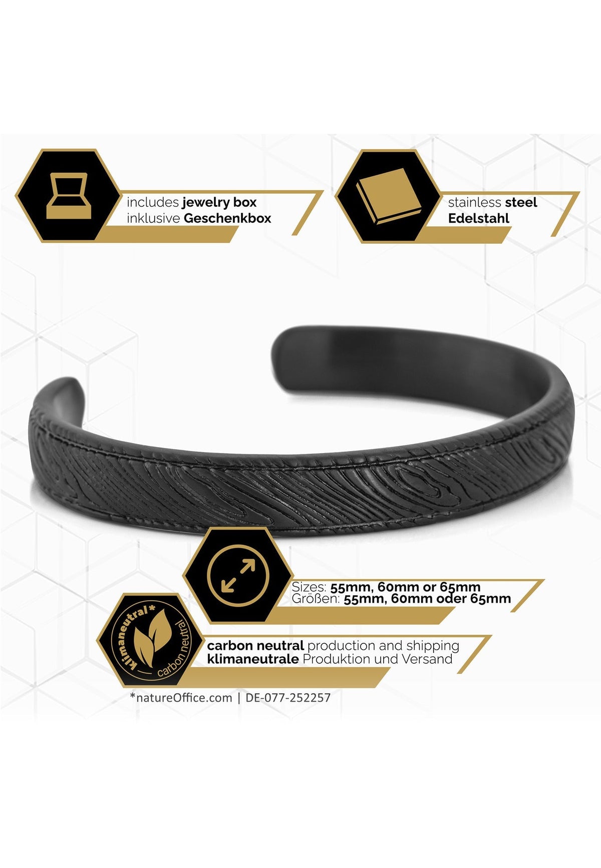 Orbis Bangle Matte Black
