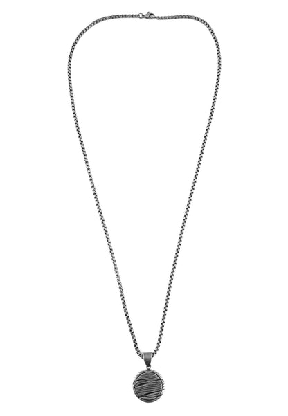 Orbis Pendant / Necklace Antique Silver 70 cm