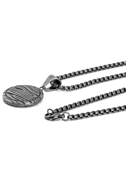 Orbis Pendant / Necklace Antique Silver 70 cm