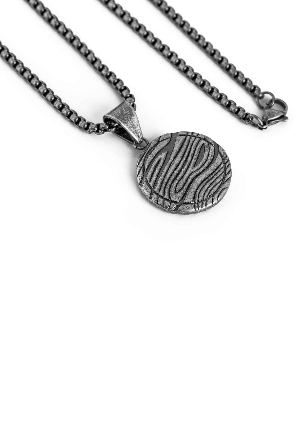 Orbis Pendant / Necklace Antique Silver 70 cm