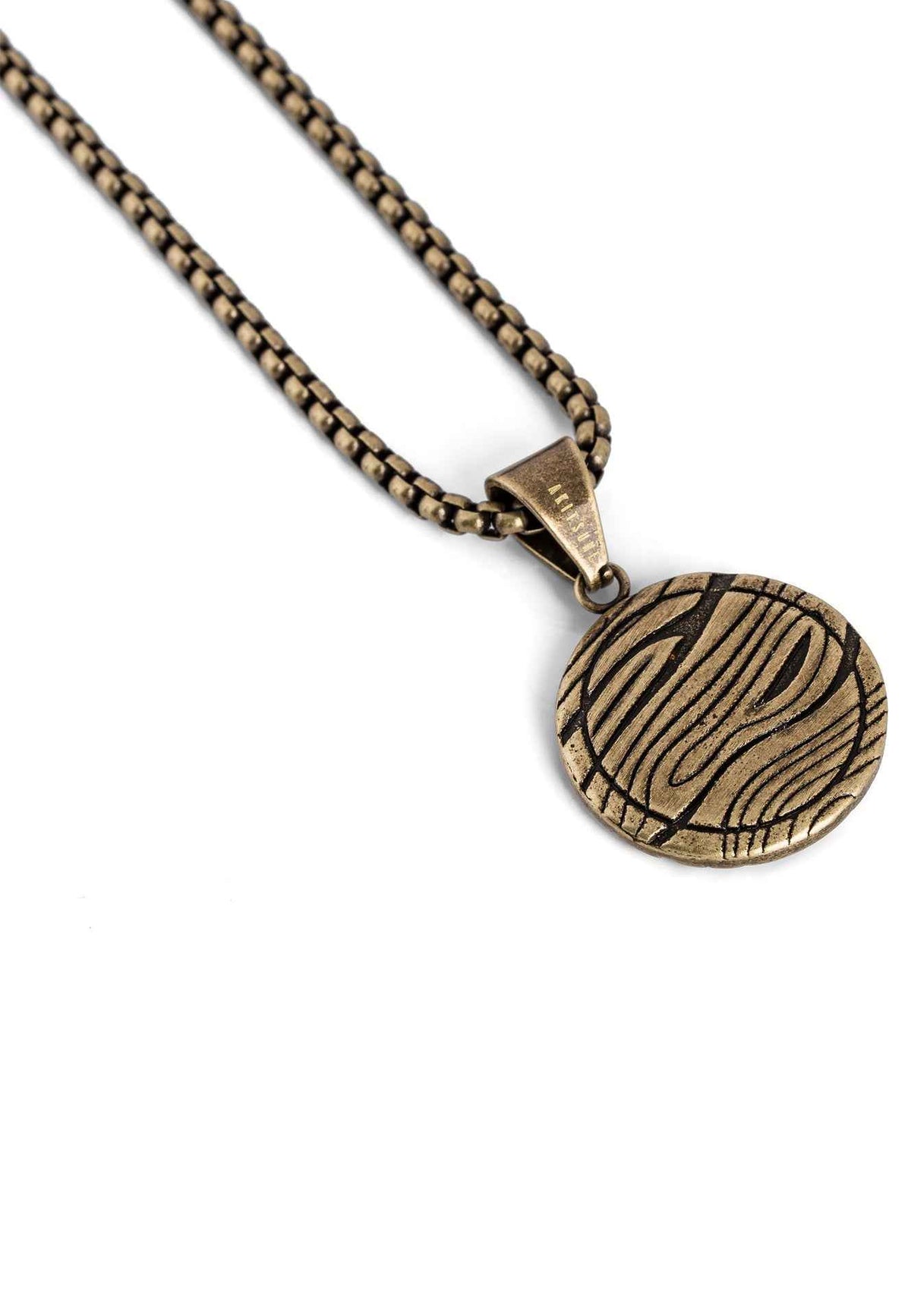 Orbis Pendant / Necklace Brass 70 cm