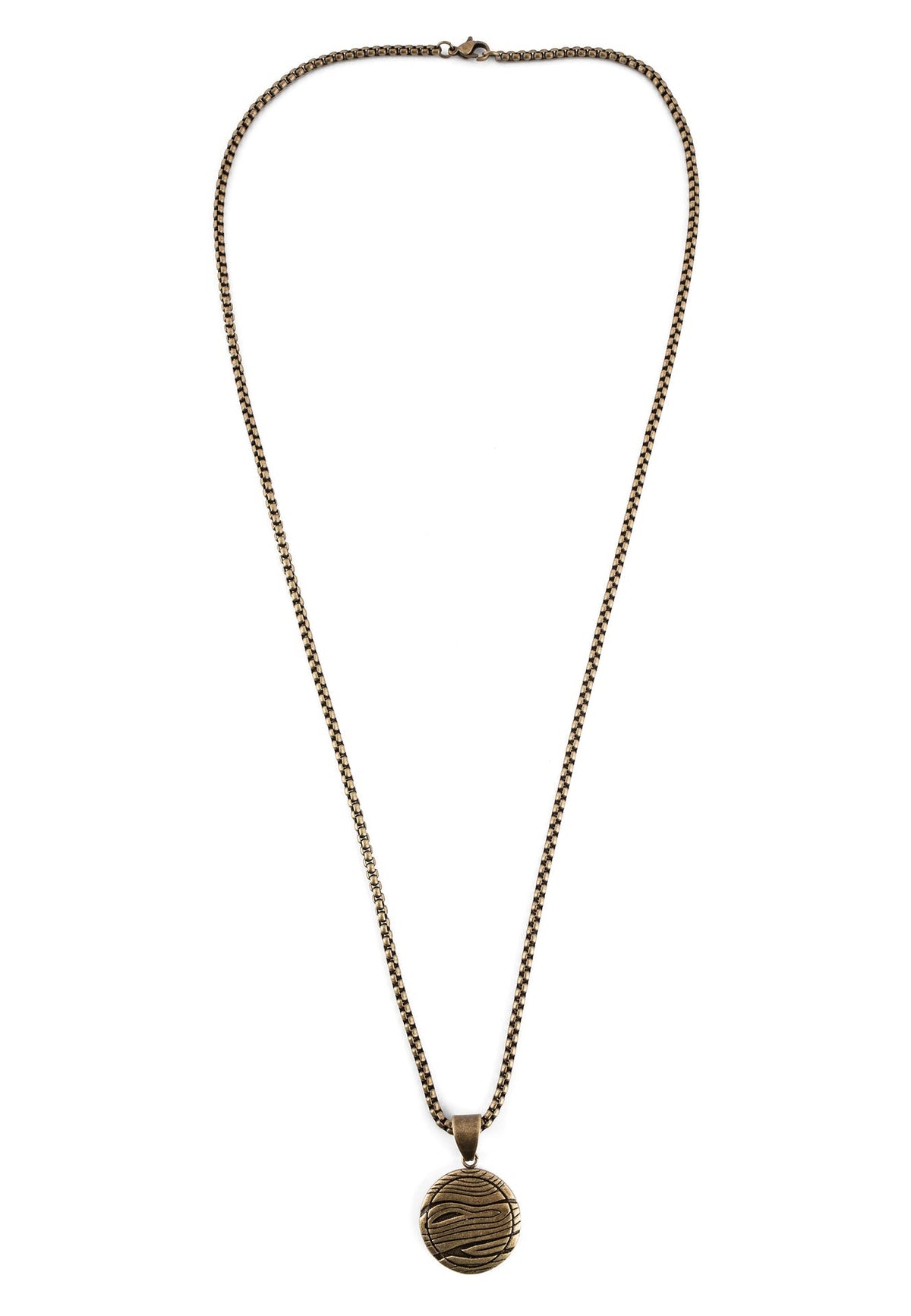 Orbis Pendant / Necklace Brass 70 cm