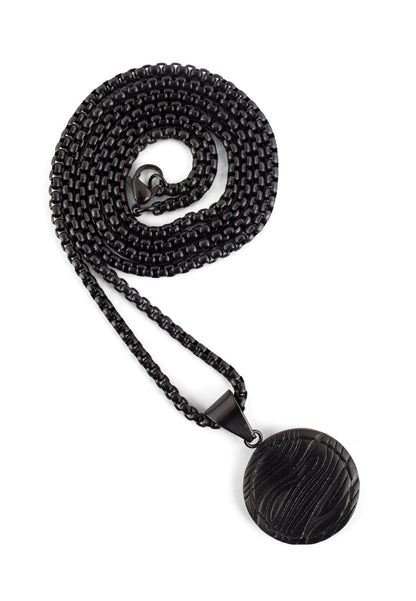 Orbis Pendant / Necklace Matte Black 70 cm