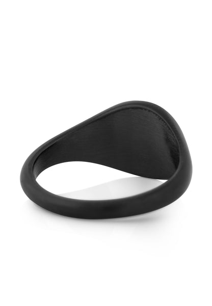 Parvus Signet Ring Matte Black