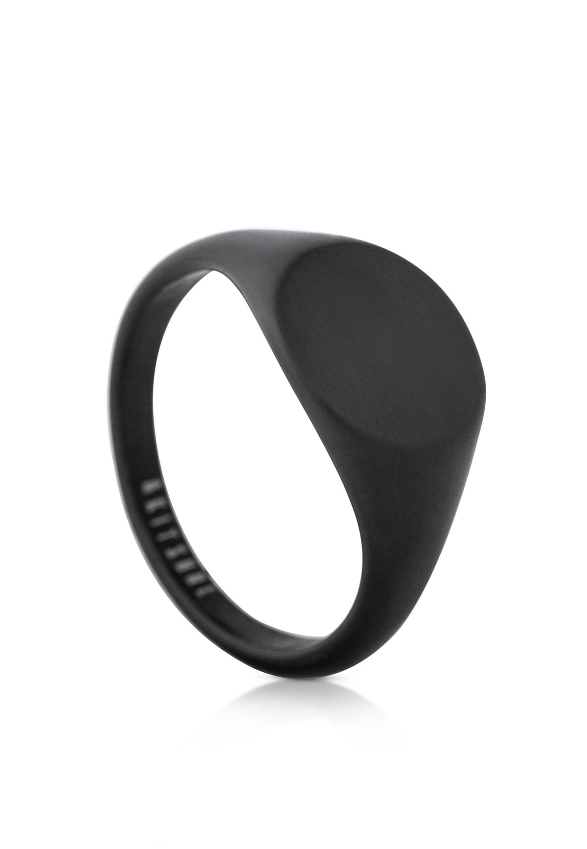 Parvus Signet Ring Matte Black