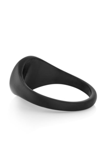 Parvus Signet Ring Matte Black