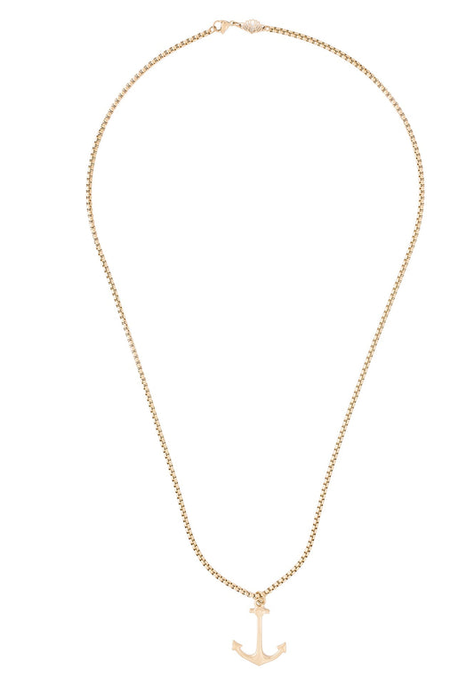 Portus Anchor Pendant / Necklace Gold 70 cm