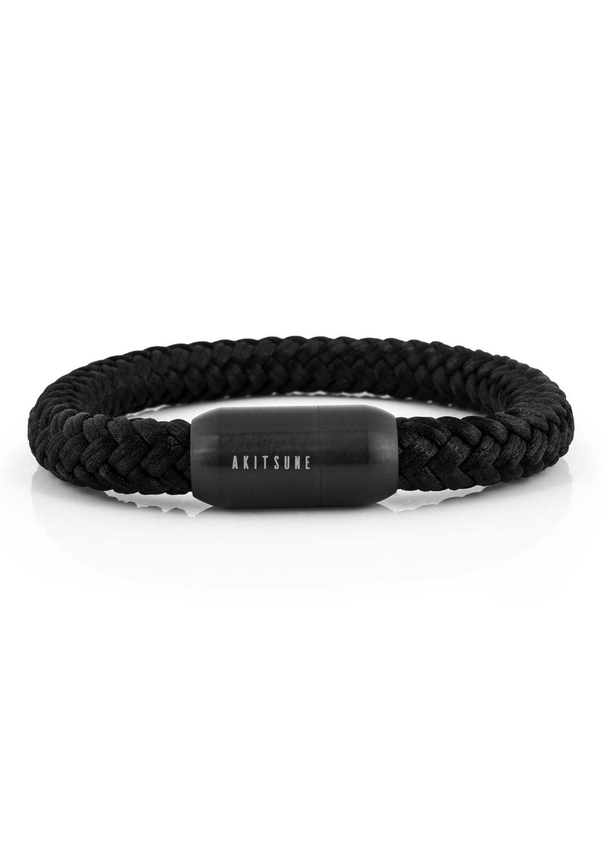 Portus Nautical Rope Bracelet Matte Black - Black