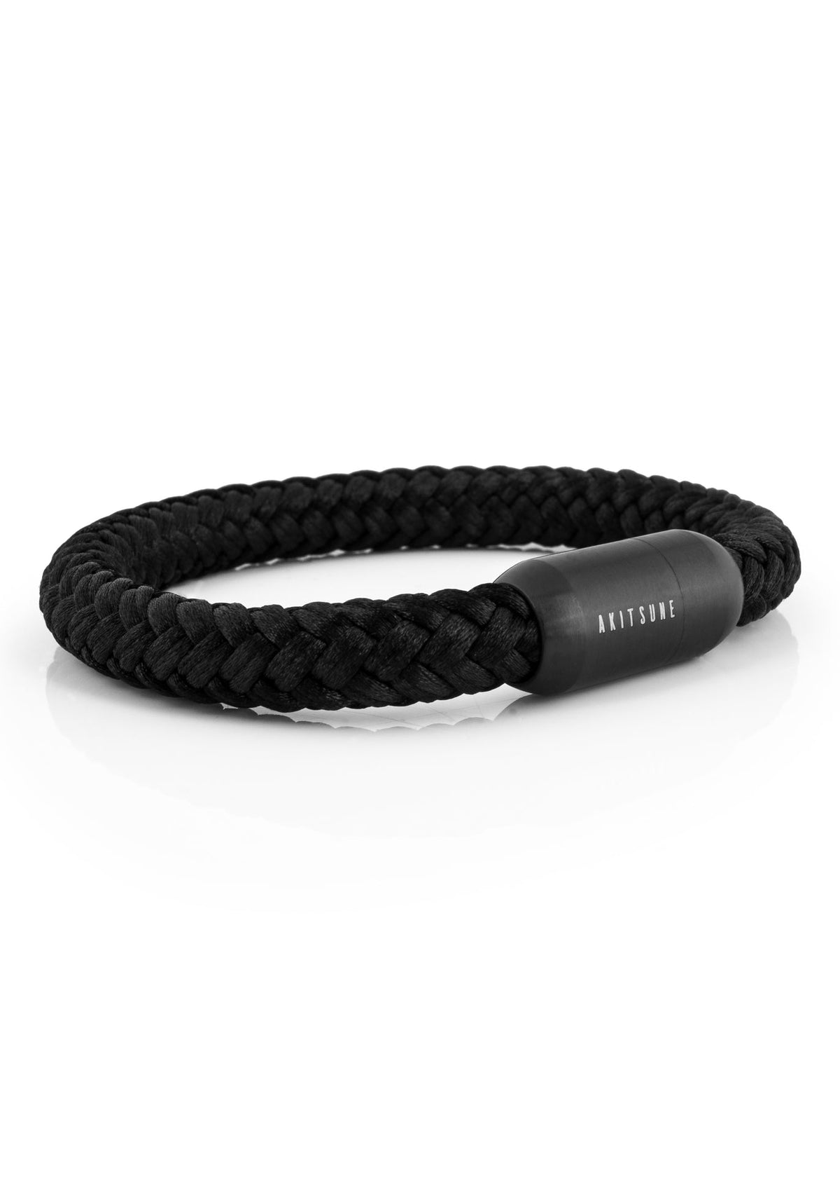 Portus Nautical Rope Bracelet Matte Black - Black