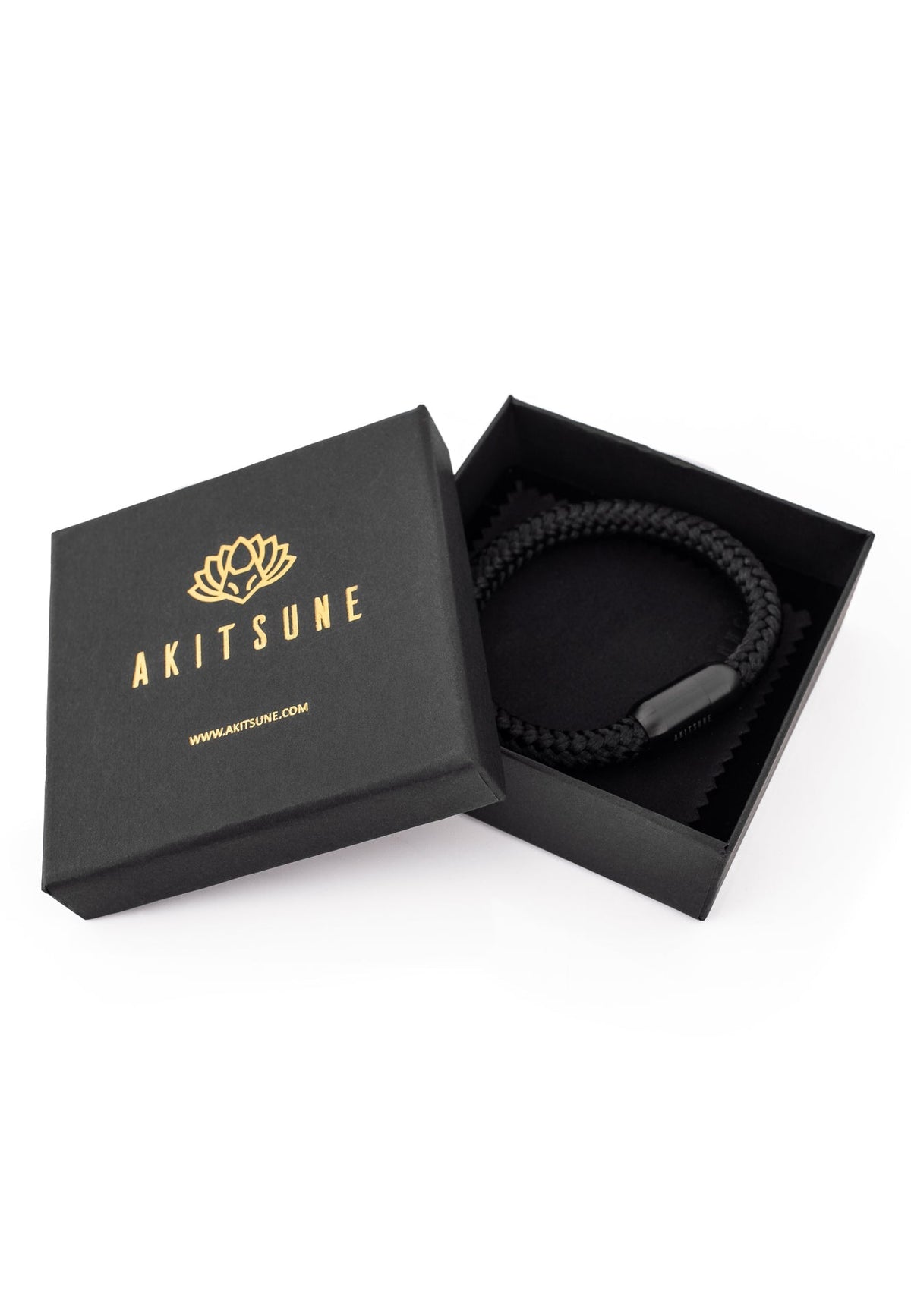 Portus Nautical Rope Bracelet Matte Black - Black