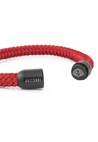 Portus Nautical Rope Bracelet Black-Winered