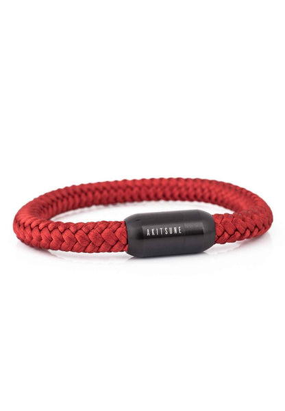 Portus Nautical Rope Bracelet Black-Winered