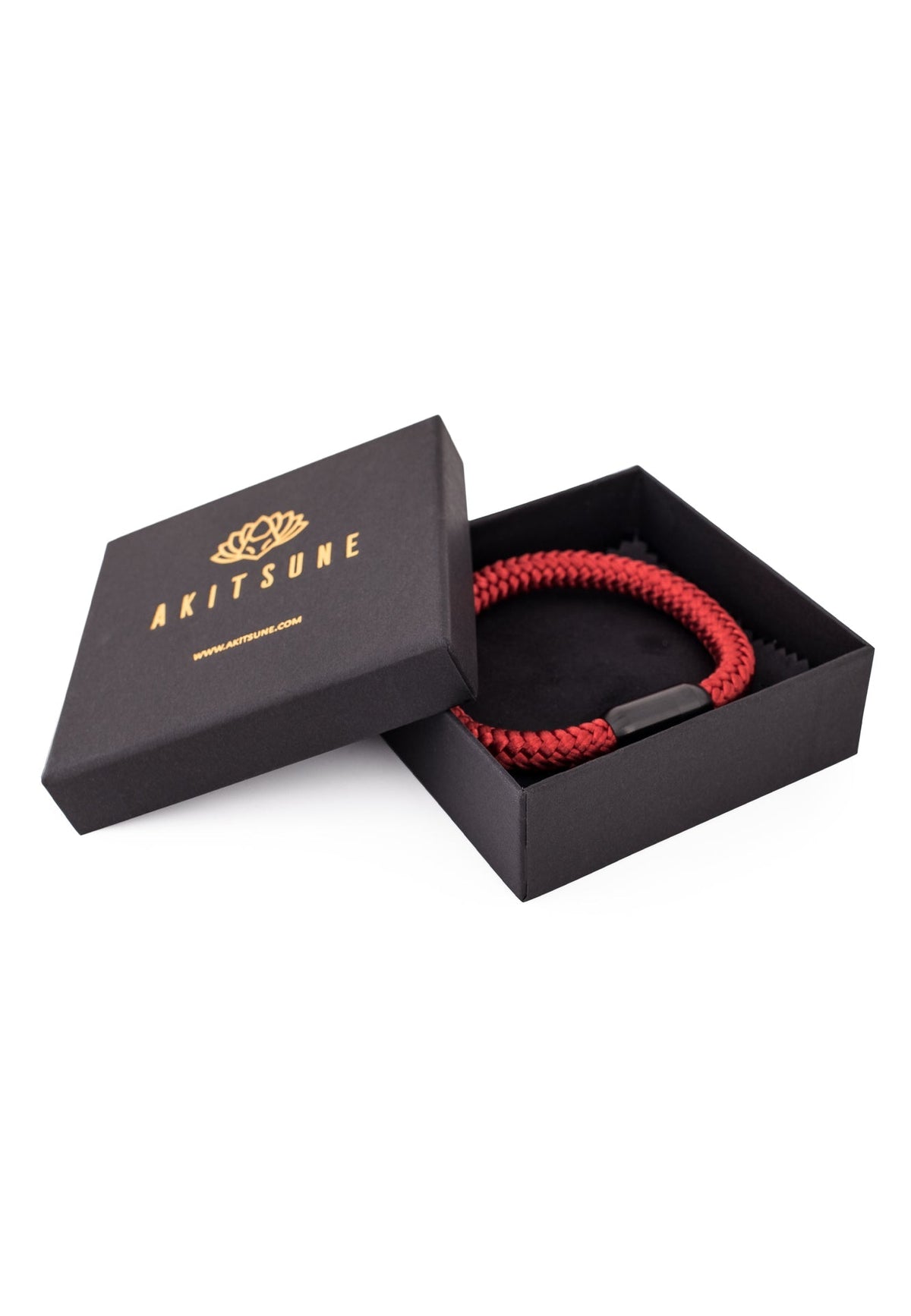 Portus Nautical Rope Bracelet Black-Winered