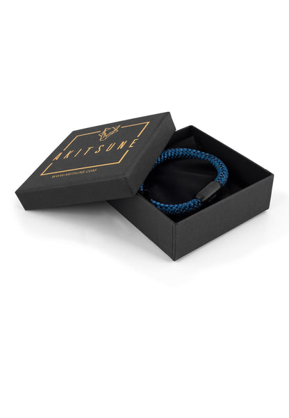Portus Nautical Rope Bracelet Black-Navyblue
