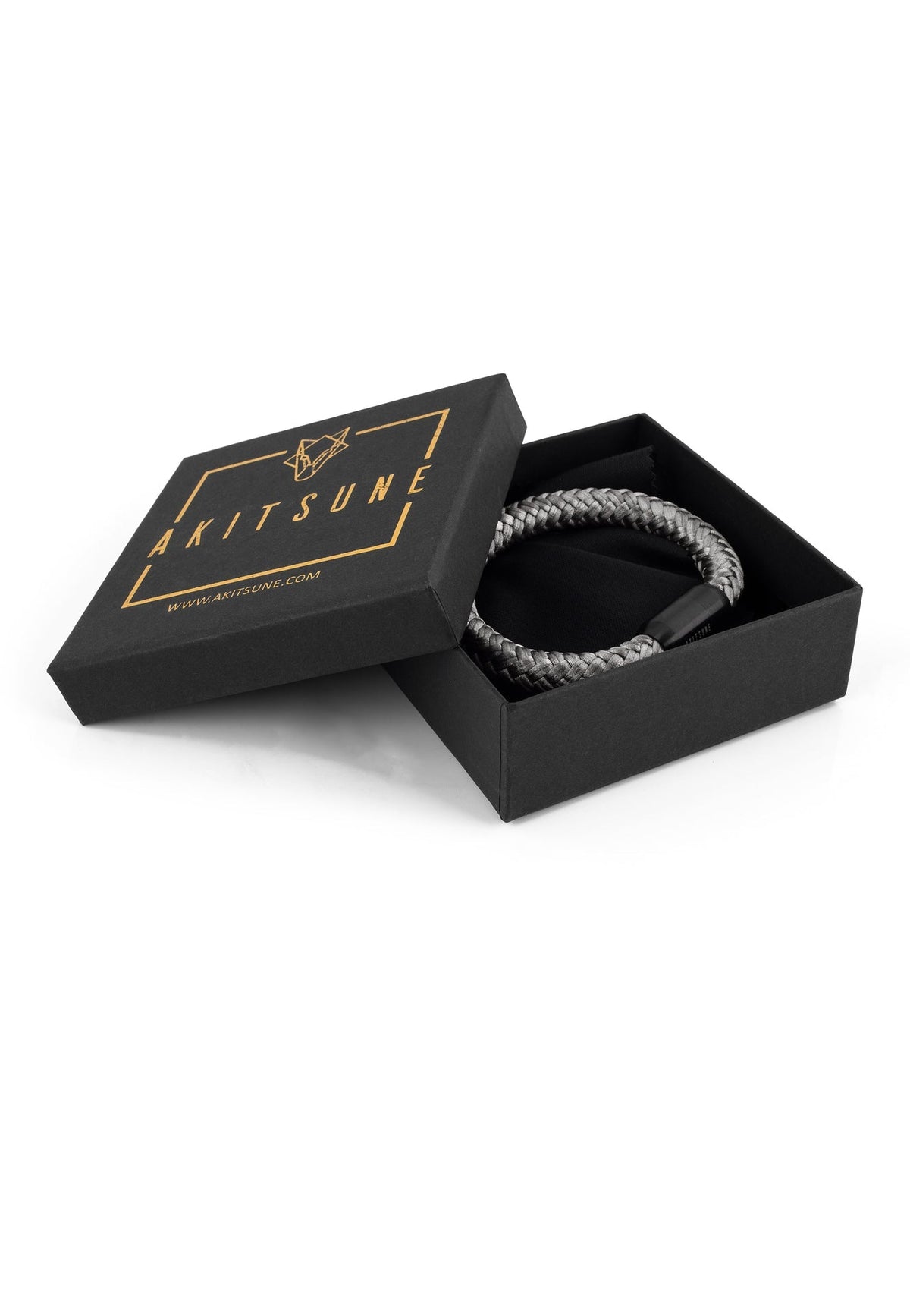 Portus Nautical Rope Bracelet Black-Darkgrey