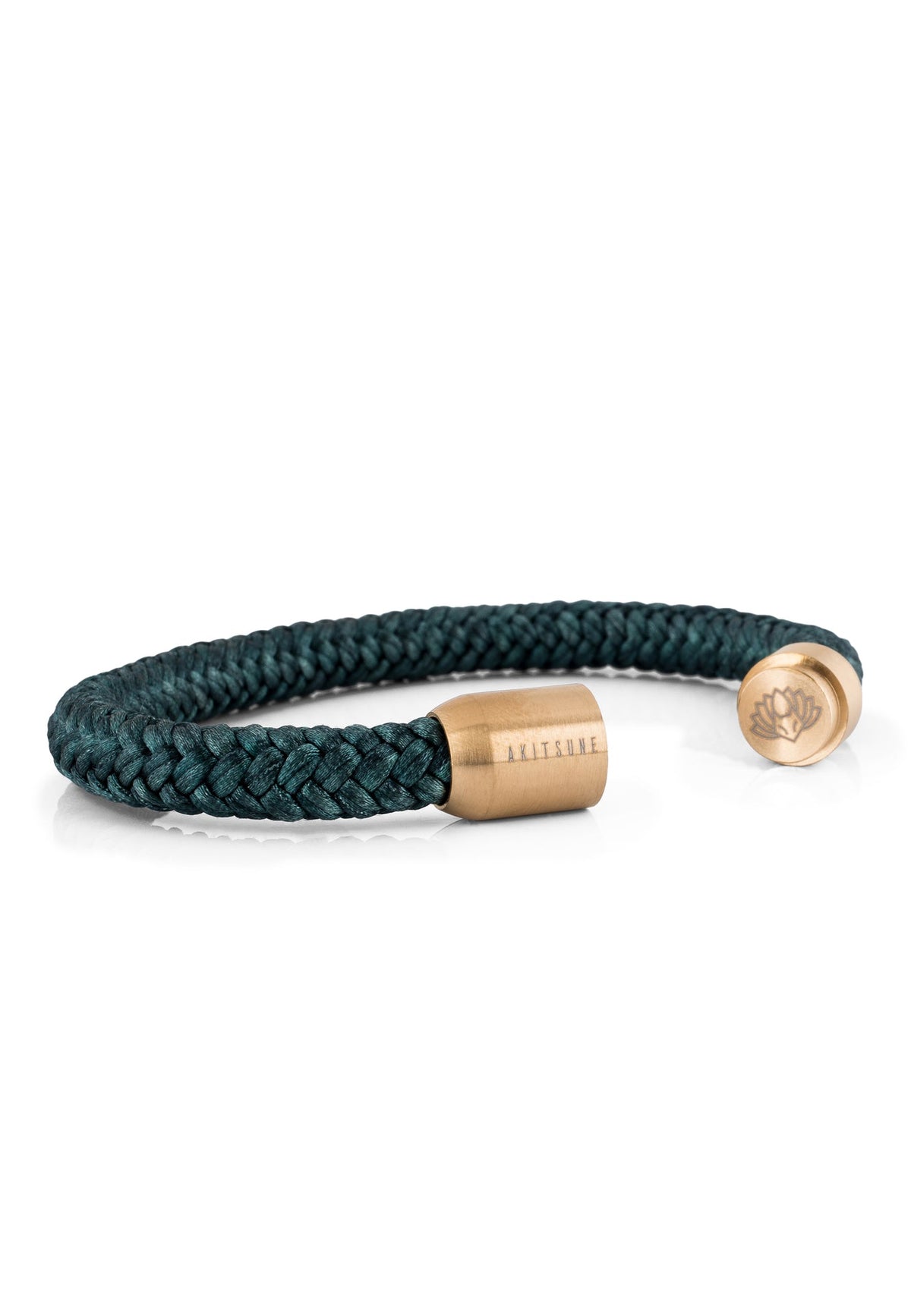 Portus Nautical Rope Bracelet Gold-Green