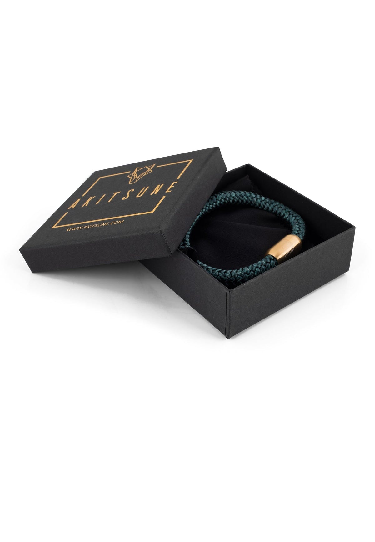 Portus Nautical Rope Bracelet Gold-Green
