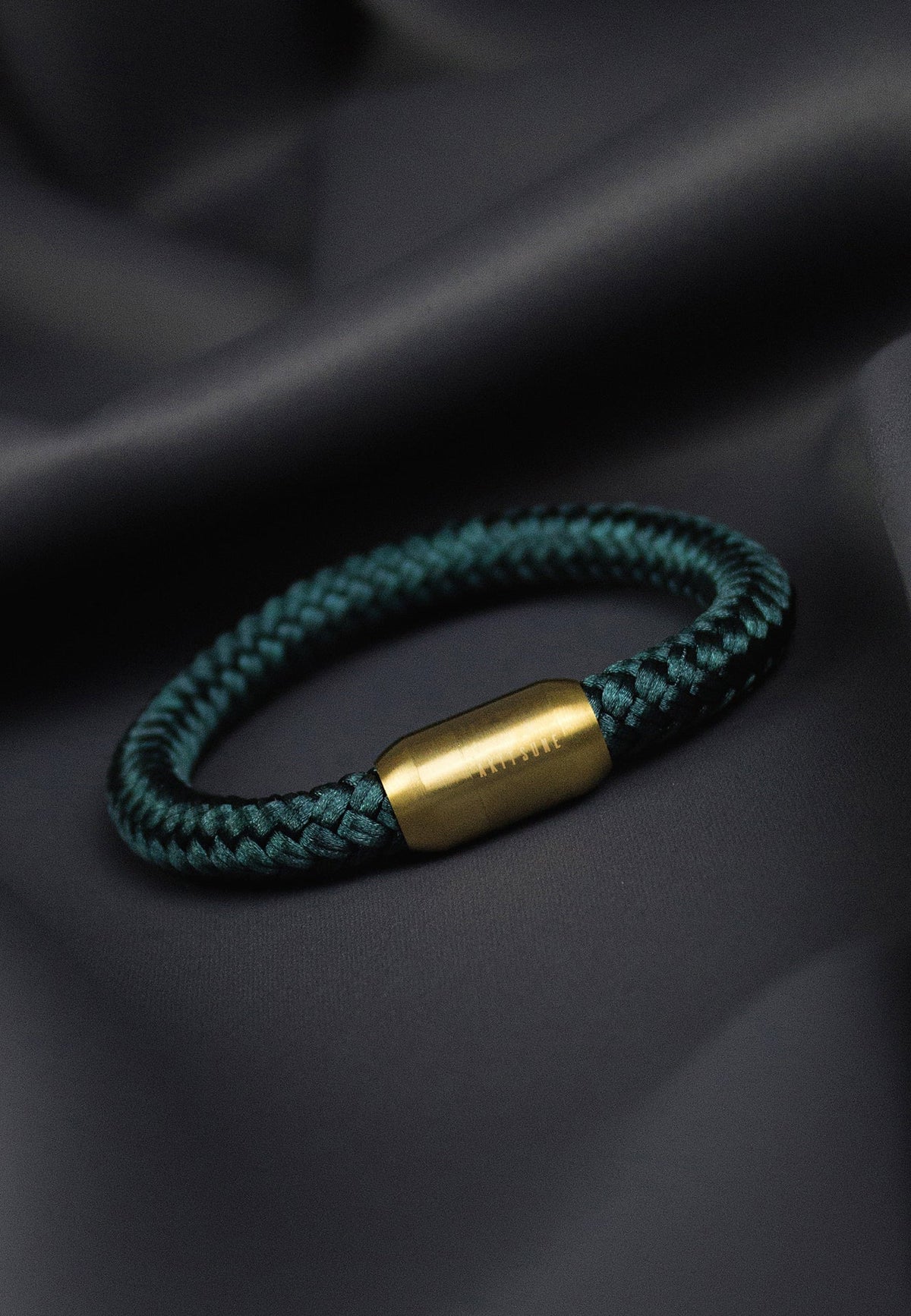 Portus Nautical Rope Bracelet Gold-Green