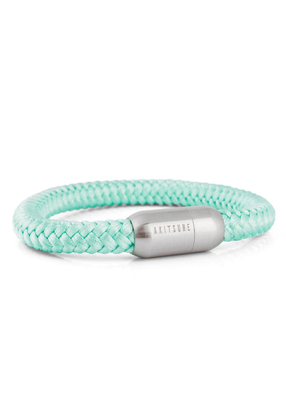 Portus Nautical Rope Bracelet Silver-Mintgreen