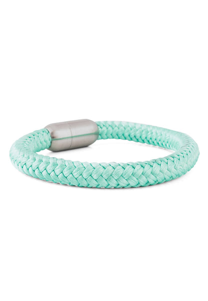 Portus Nautical Rope Bracelet Silver-Mintgreen