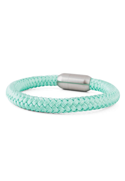 Portus Nautical Rope Bracelet Silver-Mintgreen