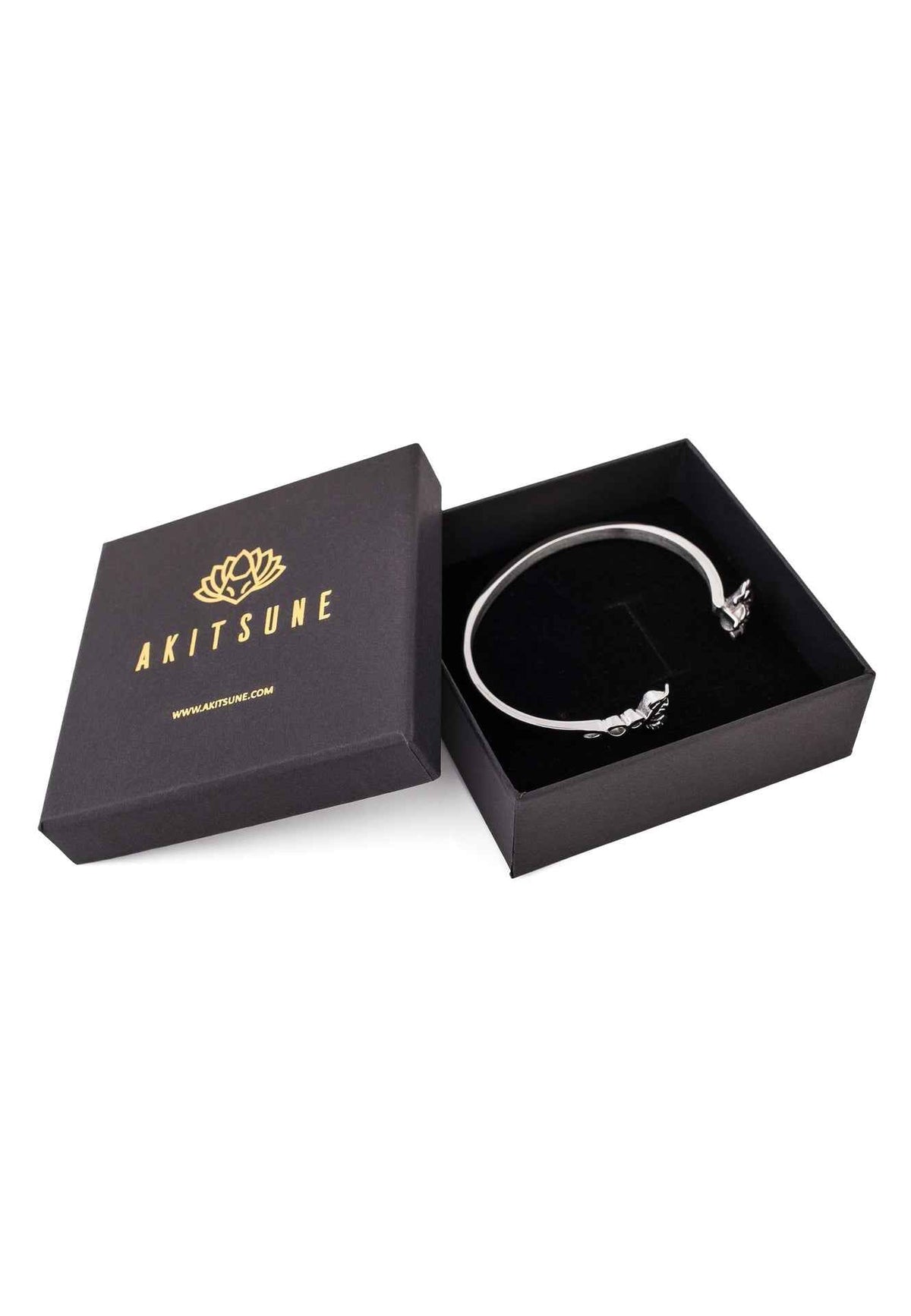 Rosa Bangle Bracelet Silver