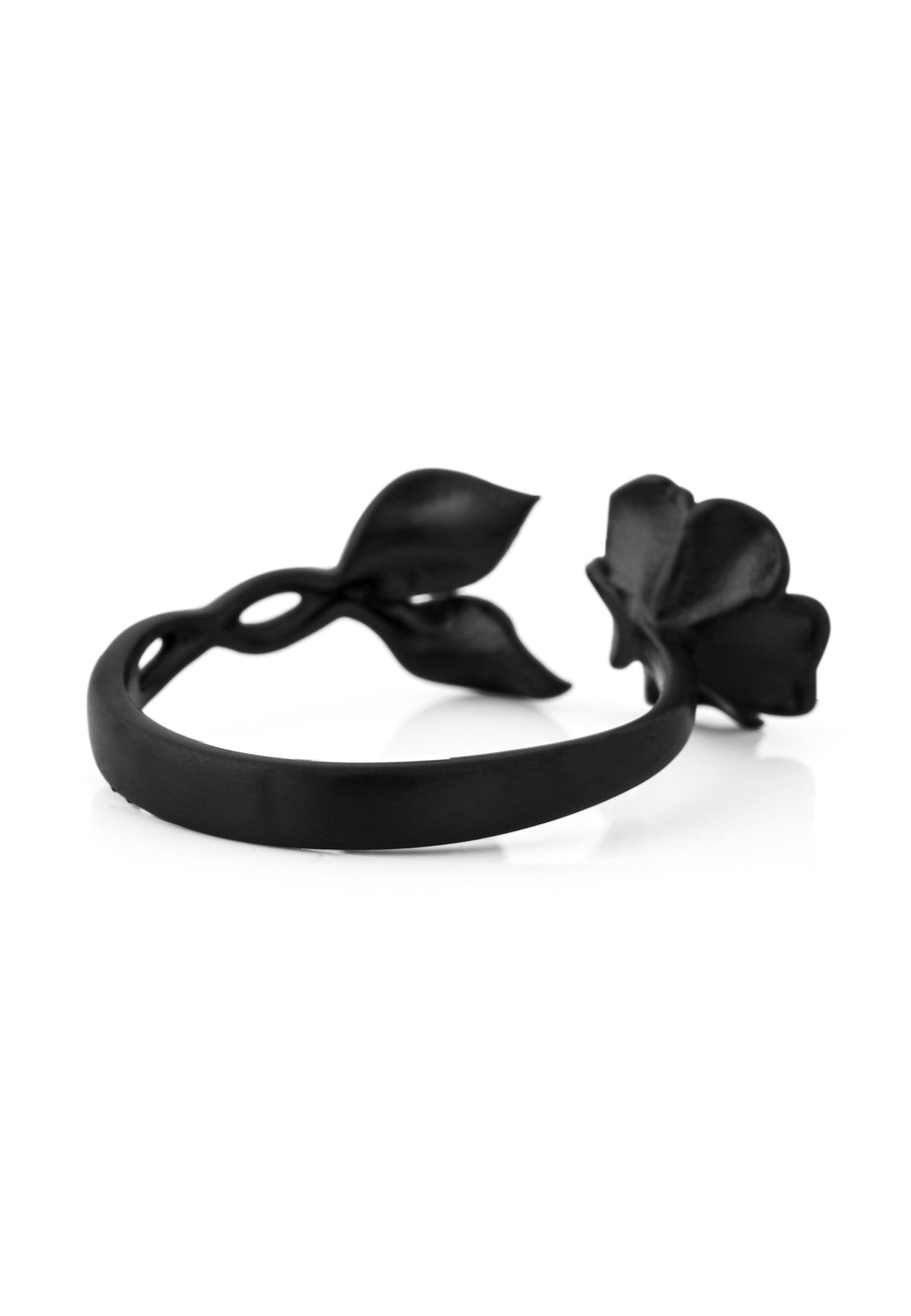 Rosa Ring Matte Black