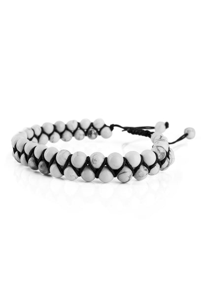 Sensei Beaded Bracelet - Marble White