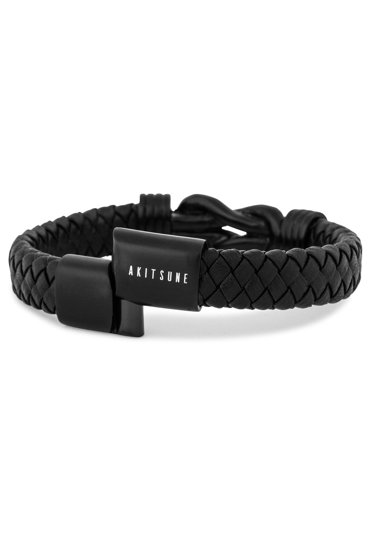 Serpent Leather Bracelet with Magnetic Clasp