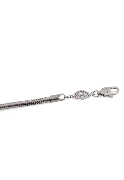 Serpent Snake Chain Link Bracelet Silver 3 mm