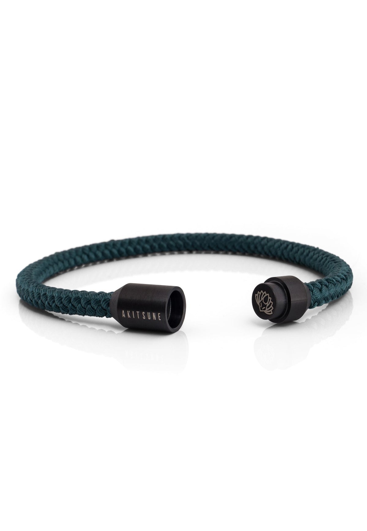 Silvus Nylon Bracelet - Matte Black - Dark Green