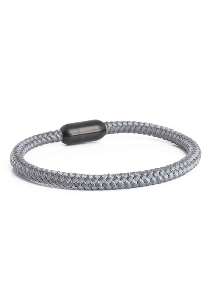 Silvus Nylon Bracelet - Matte Black - Grey