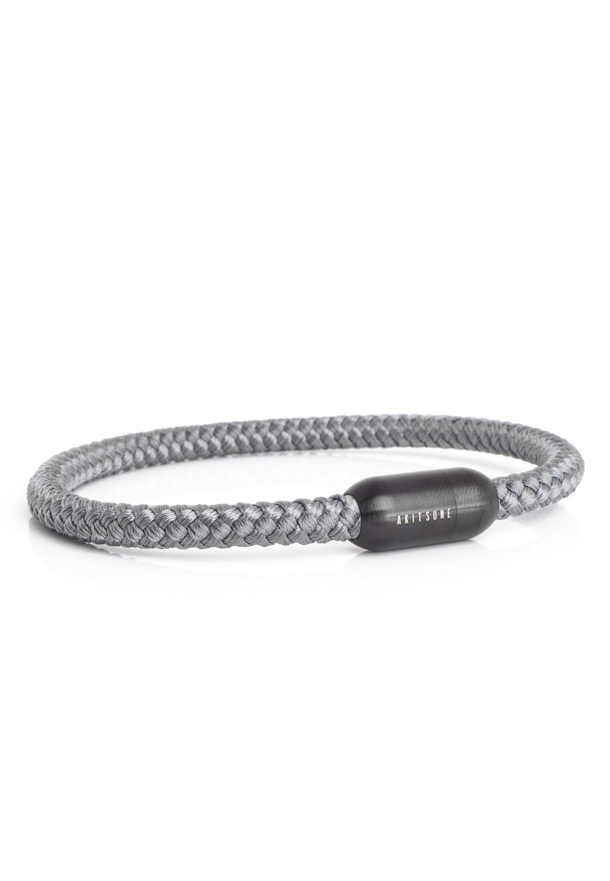 Silvus Nylon Bracelet - Matte Black - Grey