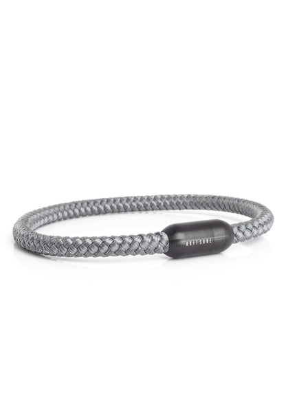 Silvus Nylon Bracelet - Matte Black - Grey